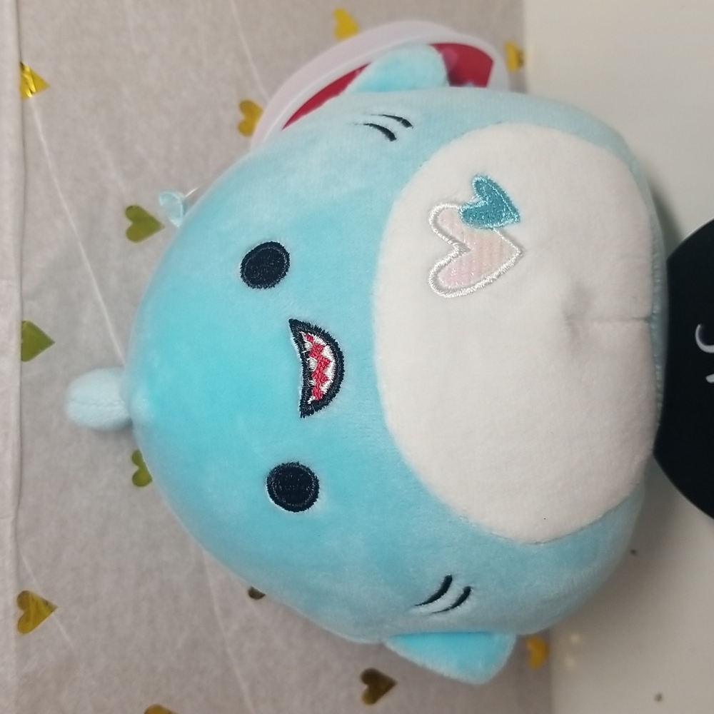 Brand new Squishmallows Rey the Shy Shark plush pillow